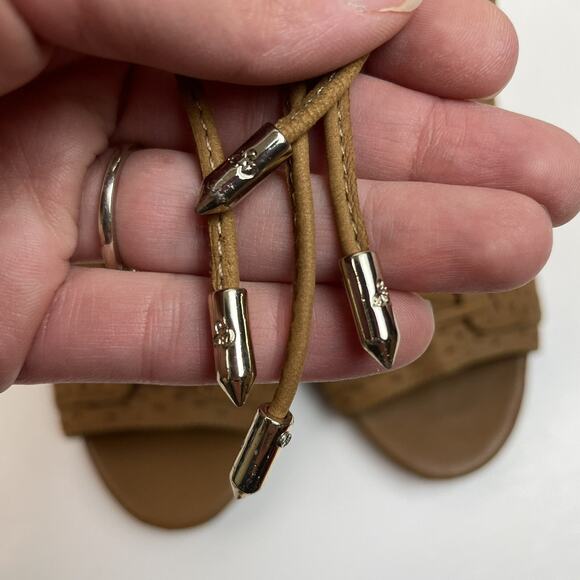 Sam Edelman Ennette Lace Up Open Toe Block Heel Sz. 6.5 Hippie Cottage Boho - Picture 12 of 12